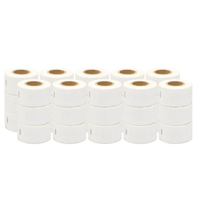 Afbeelding van Geschikt 30x Dymo 99010 / S0722370 compatible labels 89 mm x 28 Alleeninkt