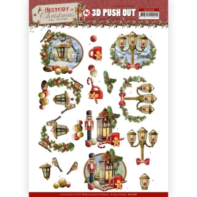 Afbeelding van 3D Push Out Amy Design History of Christmas Lanterns