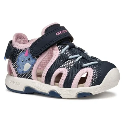 Afbeelding van Geox Babyschoentjes B SANDAL MULTY GIRL , zomerschoen, klittenbandschoen voor loopbeginner