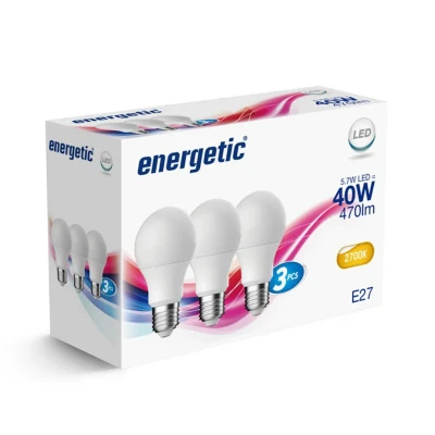 Afbeelding van Energetic LED GLS E27 4,8 40W 2700K mat doos a3 2740032