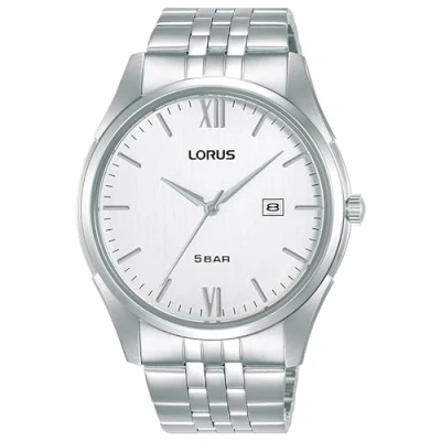 Afbeelding van Lorus RH987PX9 Horloge staal zilverkleurig wit 42 mm