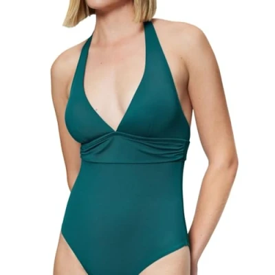 Afbeelding van Triumph Summer MIX Match Plunge Badpak, Dames, Maat: 38xB, Mystic sea