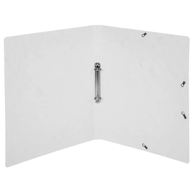 Afbeelding van Ringmap Elast. glans karton 2R 15mm wit per 10