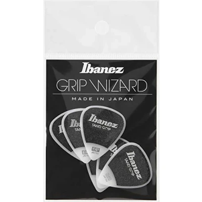 Afbeelding van Ibanez PPA14HSGWH Grip Wizard Series Sand plectrumset 6 pack teardrop wit heavy