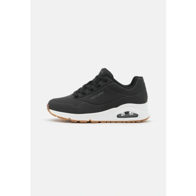 Afbeelding van Skechers Wide Fit UNO Sneakers laag black, Dames, Maat: 41, Black Pu