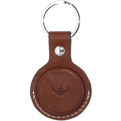 Afbeelding van Golden Head Leren Sleutelhanger Bari RFID Protect Keyholder for Bluetooth Tracker Cognac Bruine