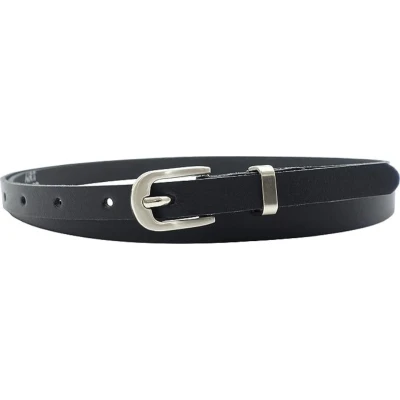 Afbeelding van Fana Belts Smalle Riem Leer Taillemaat 90 Zwarte dames smal
