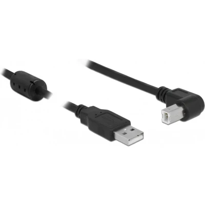 Afbeelding van Kabel USB 2.0 stekker A B haaks, 1m Delock
