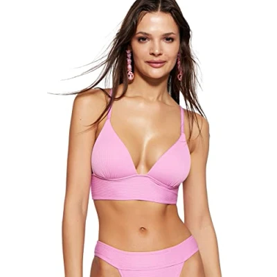 Afbeelding van Trendyol Knijpbare driehoekige push up bikinitop met textuur en TBESS21BU0010