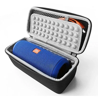 Afbeelding van Fututech Opbergtas, luidsprekeretui voor JBL Flip 5/4/3 Bose SoundLink Mini Logitech Boom EU, beschermhoes, draagtas, bluetooth luidspreker, duurzaam, schokbestendig (grijze voering)