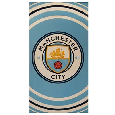 Afbeelding van Club gelicentieerde Man City Pulse handdoek ongeveer 70 x 140 cm