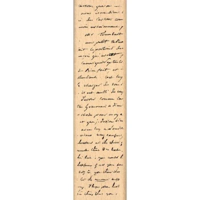 Afbeelding van florilèges Design ff114049 stempel Scrapbooking Bodem Manuscript beige 15 x 4 2,5 cm