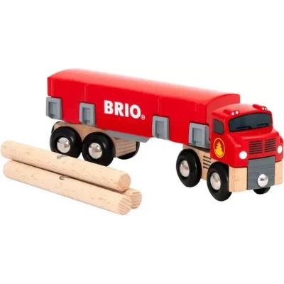 Afbeelding van BRIO® WORLD Houttransporter met Magneetlading 33657