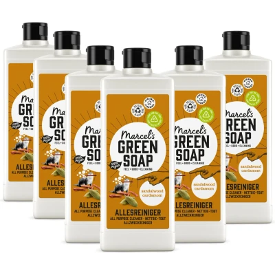 Afbeelding van 6x Marcel&#039;s Green Soap Allesreiniger Sandelhout &amp; Kardemom 750 ml
