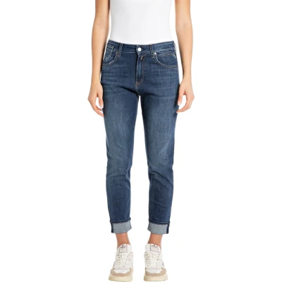 Afbeelding van Replay Dames Jeans Broeken MARTY comfort/relaxed Fit Blauw 28W / 32L Volwassenen