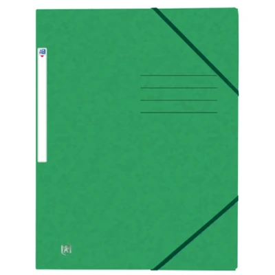Afbeelding van Elastomap Oxford Top File+ A4 3 kleppen 390gr groen