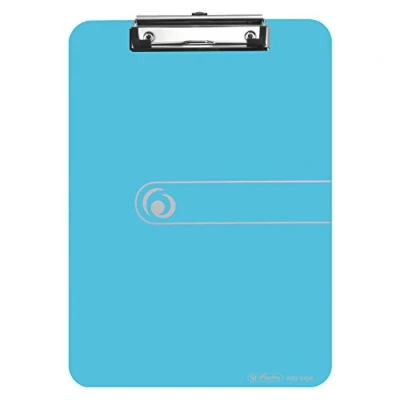 Afbeelding van Herlitz 11205671 Klembord A4 piepschuim blauw transparant to go