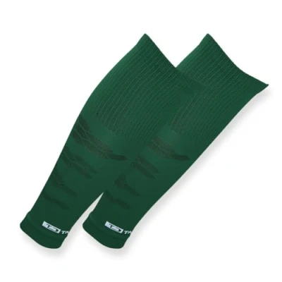 Afbeelding van Tapedesign Tubes Pro voetbalkousen (zonder sokken), groen voor dames, heren en kinderen, voetbalsleeves scheenbeschermers, kniekousen, 1 paar, (één maat)