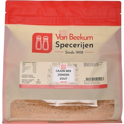 Afbeelding van Van Beekum Specerijen Cajun Mix Zonder Zout 1 kilo (hersluitbare stazak)