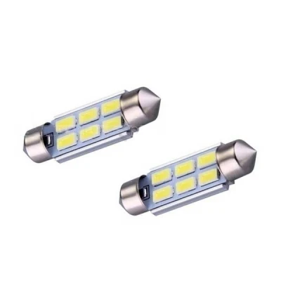 Afbeelding van Dome 5050 39mm 6SMD Wit 2 stuks