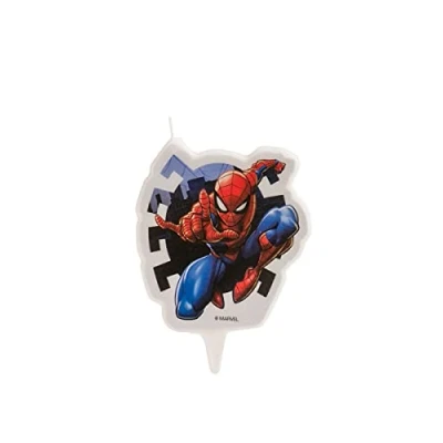 Afbeelding van Spiderman 346187 Kaars Filigraan 2D, Wax, Multi kleuren, 5 x 2 8 cm