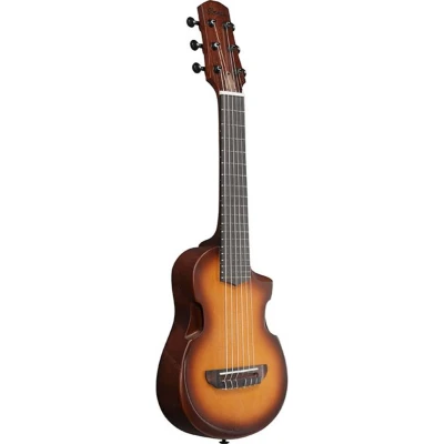Afbeelding van Ibanez AUP10N Open Pore Light Brown Sunburst guitalele / piccolo gitaar met gigbag