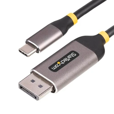 Afbeelding van StarTech.com 3m USB C naar DisplayPort Adapter Kabel, 8K 60Hz, 4K 144Hz, HDR10, Type DP 1.4 Video Converter USB4/Thunderbolt 3/4 Compatibel (142 USBC 10F)