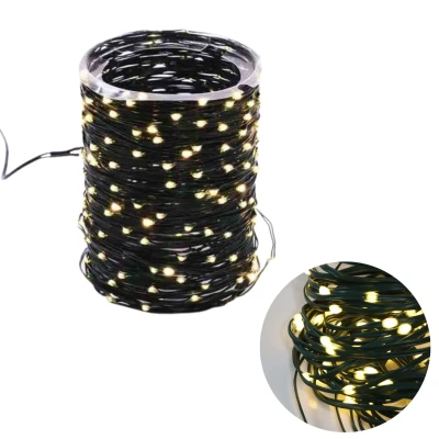 Afbeelding van Cheqo® Draadverlichting Kerstverlichting Kerstlampjes Kerstboomverlichting Lampjes Slinger Lichtsnoer LED voor Binnen en Buiten 54 Meter 720 Extra Warm Wit