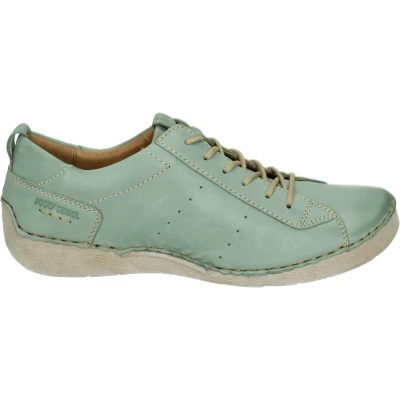Afbeelding van Josef Seibel Fergey Sportieve veterschoenen, Dames, Maat: 38, Mint Leer