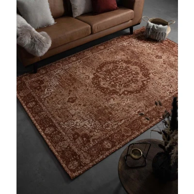 Afbeelding van Vintage Vloerkleed Traditions Roestbruin 70x140 Cm