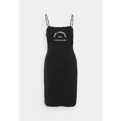 Afbeelding van KARL Lagerfeld LOGO OPEN BACK Beach Dress Strandaccessoire, Dames, Maat: Large, Black