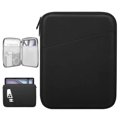 Afbeelding van Dadanism 12.9 inch Tablet Sleeve Tas Draagtas voor iPad Pro M2 6e/5e/4e/3e Gen, 13 M4 2024, Air 12.4 Samsung Galaxy Tab S9 FE+/S9+/S8+/S7 FE/S7+, Zwart