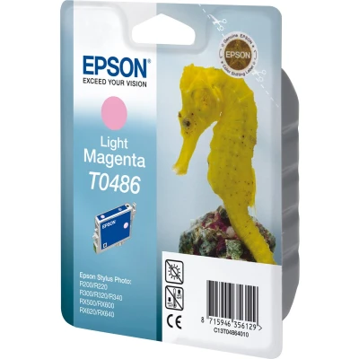 Afbeelding van Epson T0486 (C13T048640) Inktcartridge Licht magenta