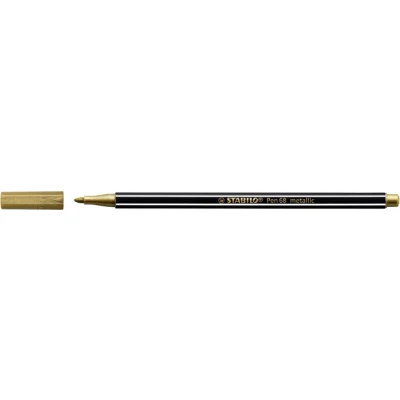 Afbeelding van Viltstift STABILO Pen 68/810 medium metallic goud