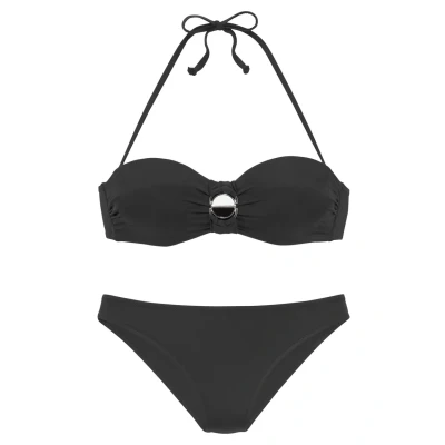 Afbeelding van Jette Bandeau SET Bikini, Dames, Maat: 36xB, Schwarz