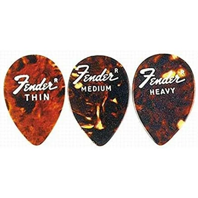 Afbeelding van Fender Picks 358 Shape thin Shell 72er set Plectrum