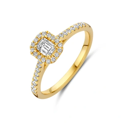 Afbeelding van Ring Lab Grown Diamant 0.48Ct H Si 14K Geelgoud