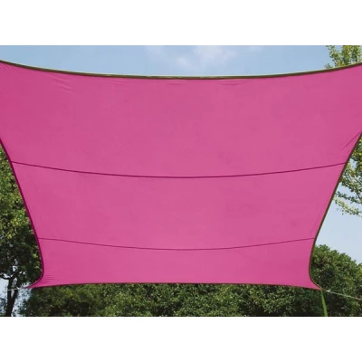 Afbeelding van Perel schaduwdoek rechthoekig 4 x 2,9 m polyester fuchsia