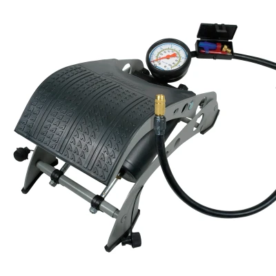 Afbeelding van Michelin Voetpomp Dubbele Cilinder Met Manometer 7 bar