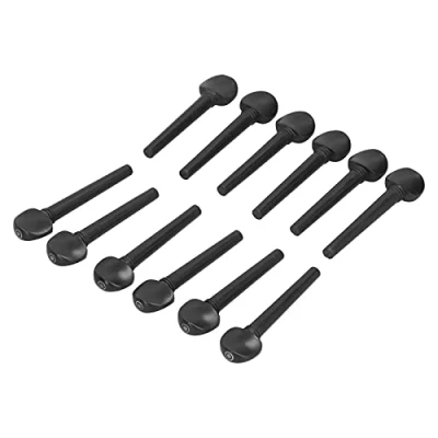 Afbeelding van 12 Stuks Ebbenhout Tunning String Peg 8.7 Cm Houten Tuning Vervanging Accessoires met Fisheye voor Oud Viool Fiddle