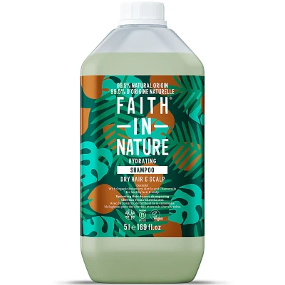 Afbeelding van Faith In Nature Coconut Shampoo Navulling 5LT