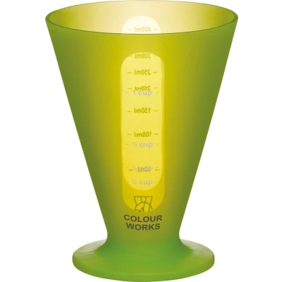 Afbeelding van Colourworks Maatbeker Brights 400 Ml Siliconen Groen