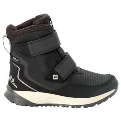 Afbeelding van Jack Wolfskin Polar BEAR Texapore HIGH Unisex Snowboots voor kinderen, Maat: 30, Black/grey Textiel/ synthetisch