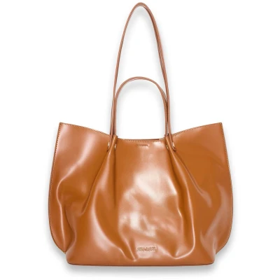Afbeelding van Loren shopper rond ( cognac kleurige )