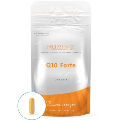 Afbeelding van Q10 Forte 30 Capsules Hoog gedoseerd, met vitamine B2 voor extra energie Flinndal