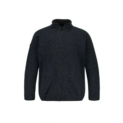 Afbeelding van JP 1880 Jay pi gebreide fleece jas sweatshirt voor heren, donkermarine, XL Grote maten Tall