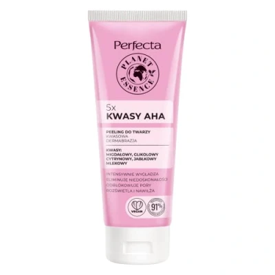 Afbeelding van Planet Essence zure dermabrasie gezichtsscrub 5x AHA zuren 75ml
