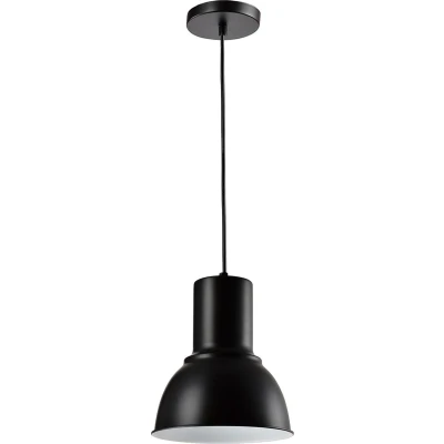 Afbeelding van QUVIO Industriële hanglamp Metaal Diameter 23 cm Zwart