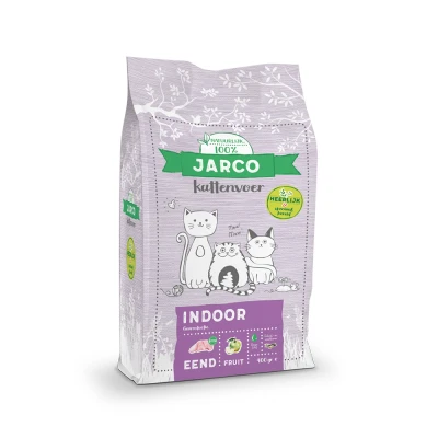 Afbeelding van Jarco Natural Cat Indoor Kattenvoer Eend 2 kg