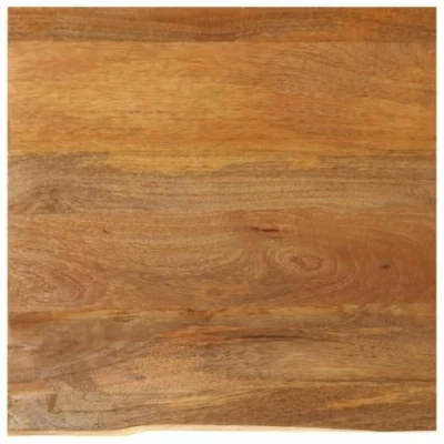 Afbeelding van Tafelblad met natuurlijke rand 60x60x2,5 cm massief mangohout
